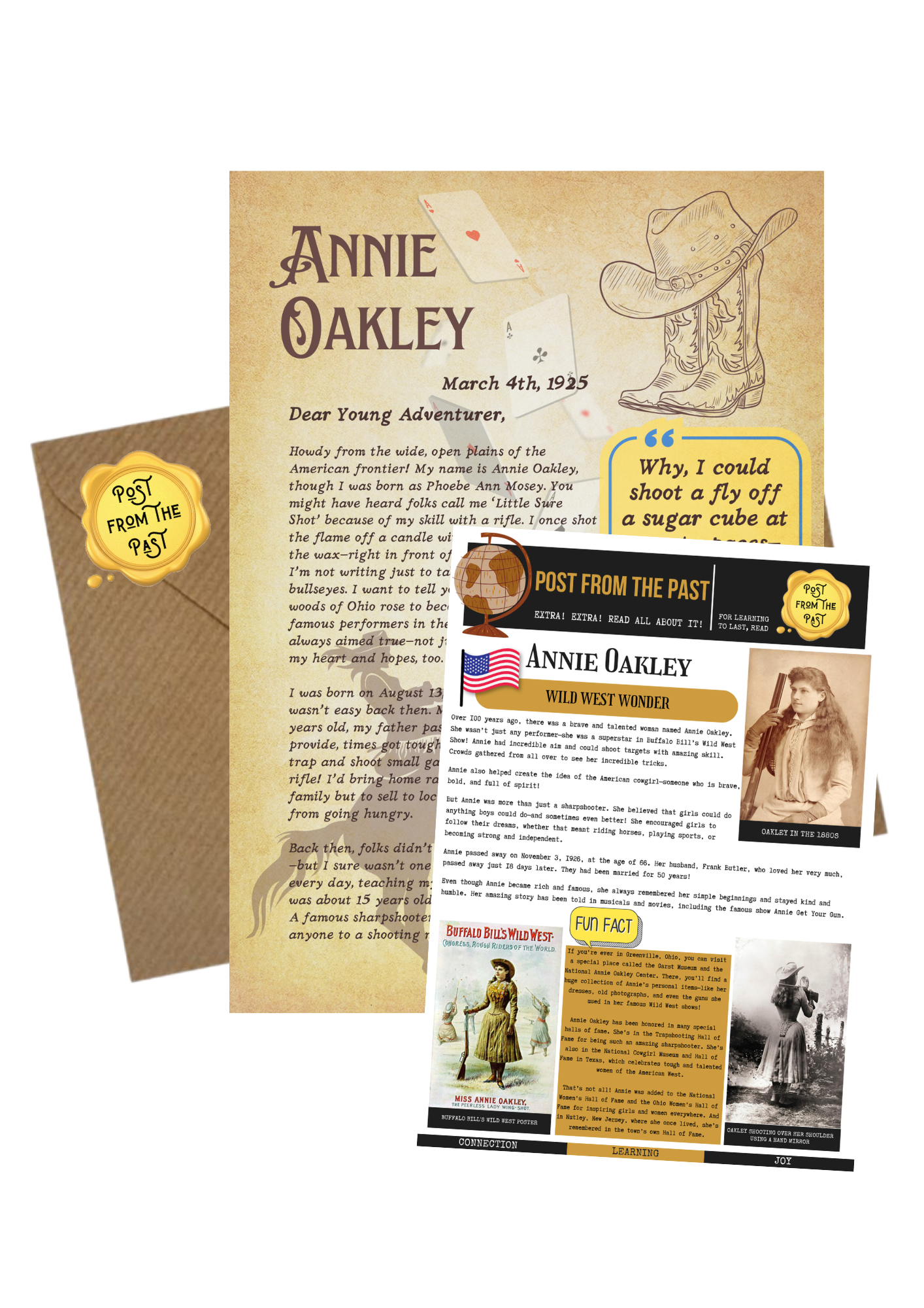 Annie Oakley Letter - American Sharpshooter