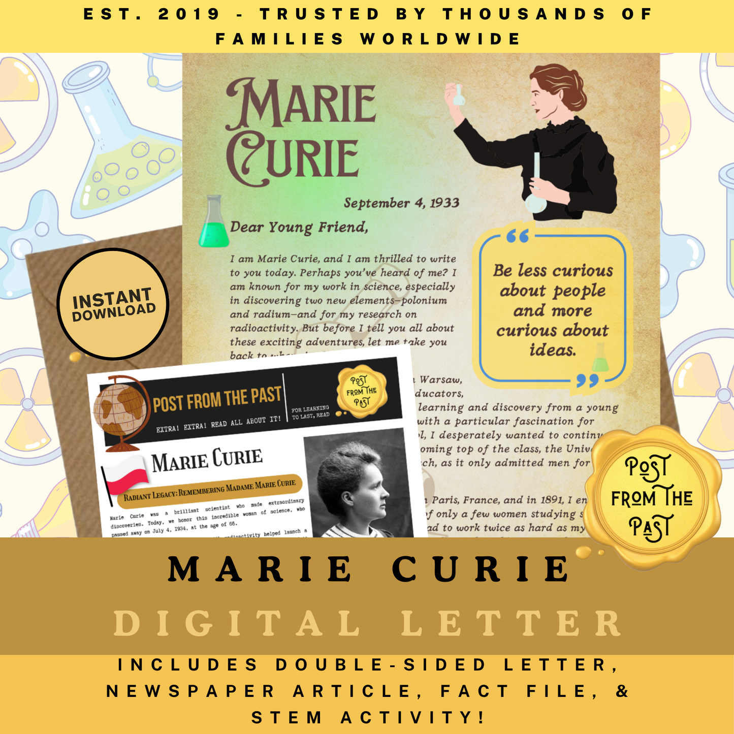 Marie Curie DIGITAL Letter - Scientist