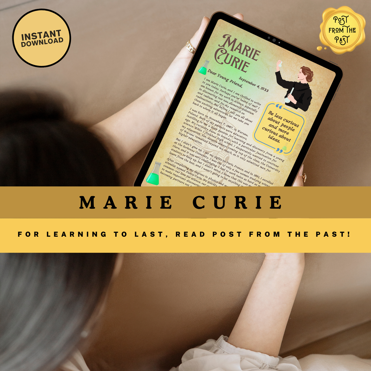 Marie Curie DIGITAL Letter - Scientist