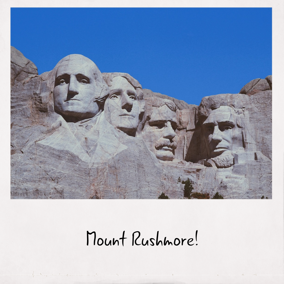 Mount Rushmore - Landmark Letters