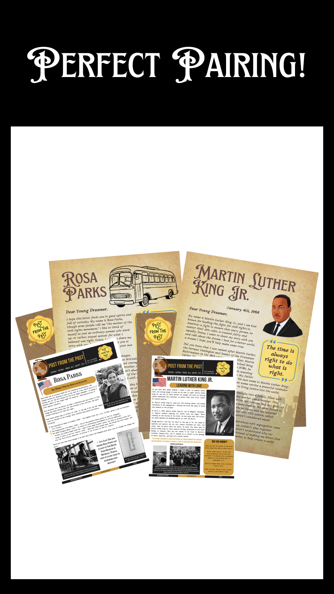 Perfect Pairing: Martin Luther King.Jr & Rosa Parks