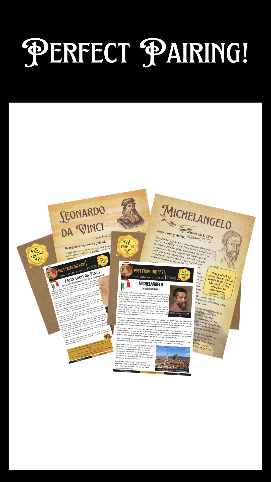 Perfect Pairing: Leonardo da Vinci and Michelangelo