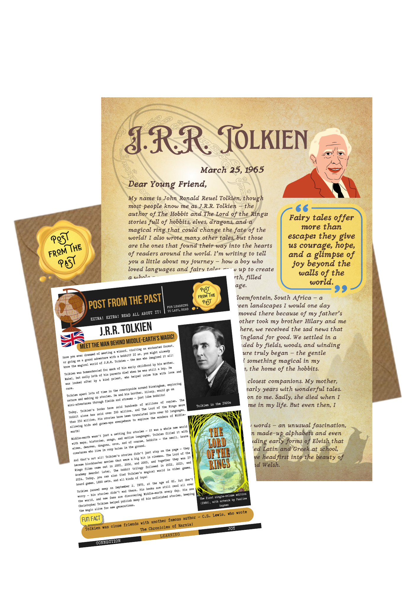 SUBSCRIBE HERE! Post From The Past - Includes Letter & Newspaper Article Plus Free Worldwide Shipping!!!