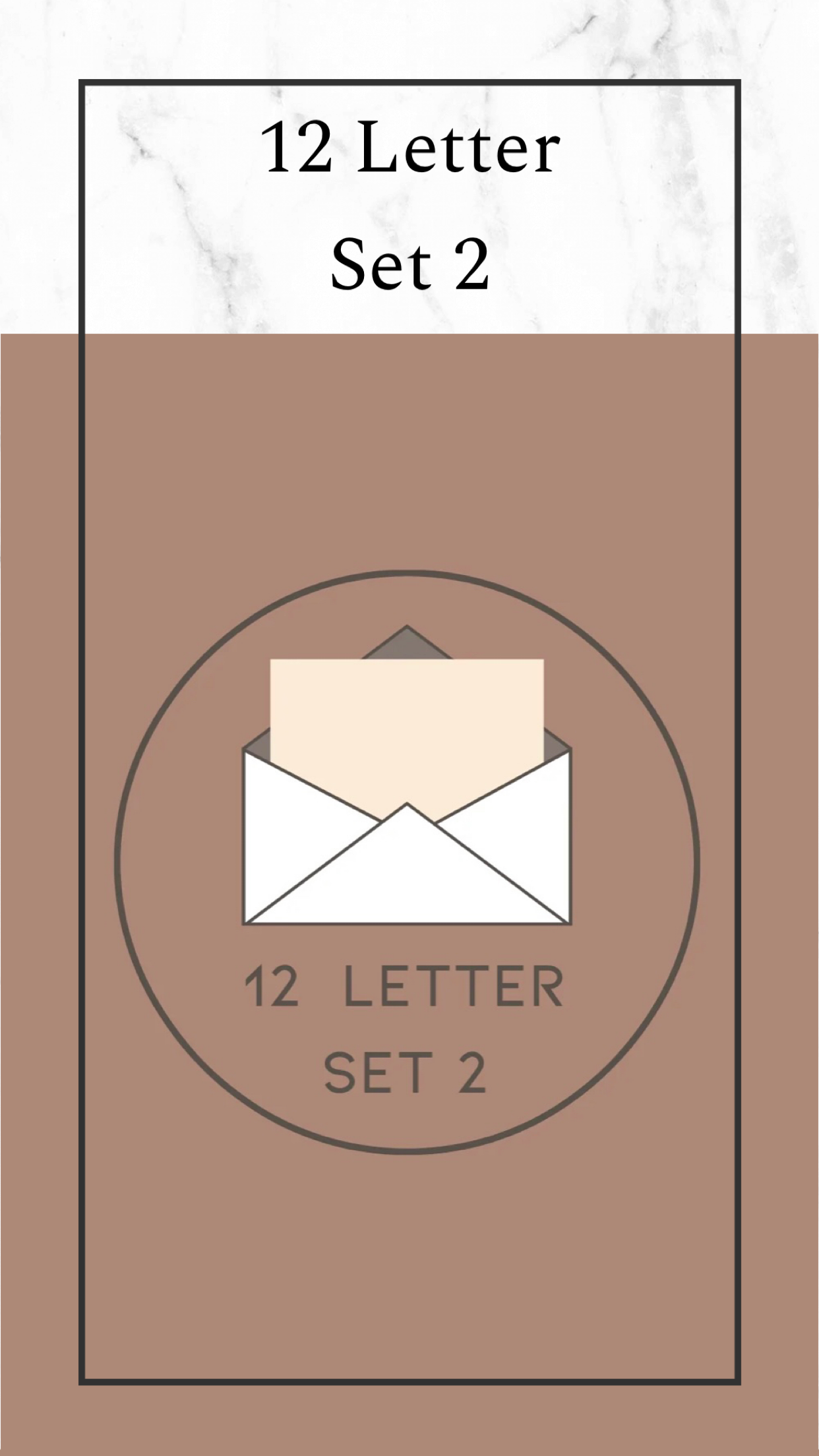 12 Letter Set 2