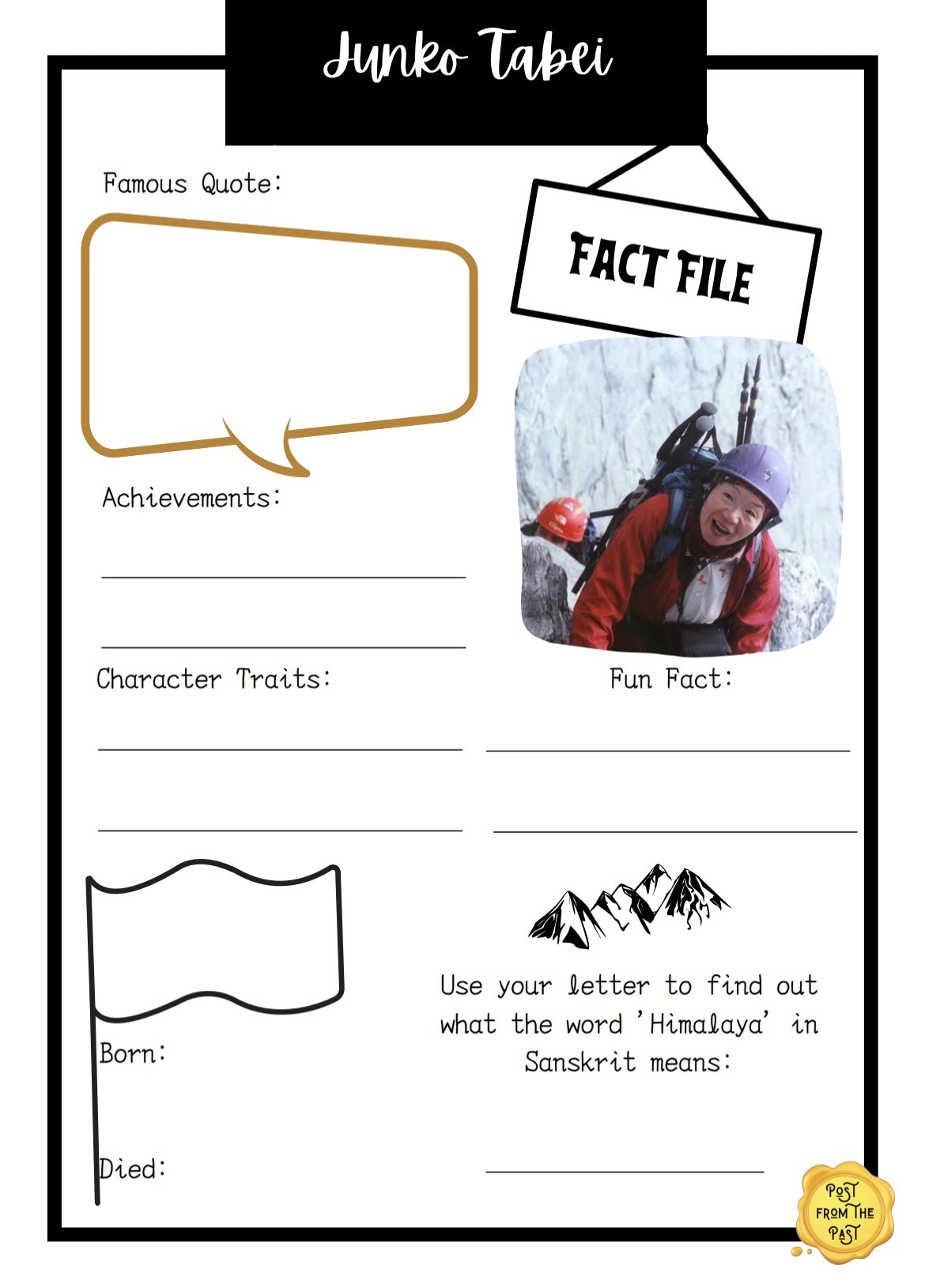 Junko Tabei Fact File