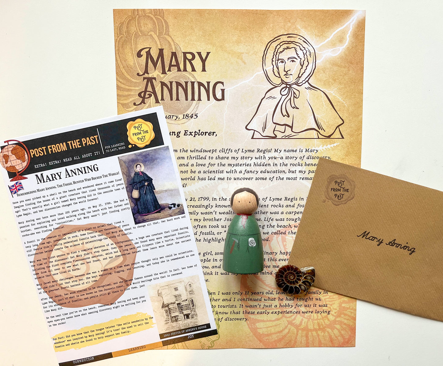 Mary Anning Letter - Fossil Hunter