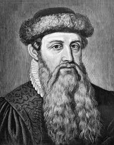 Johannes Gutenberg Letter - Inventor