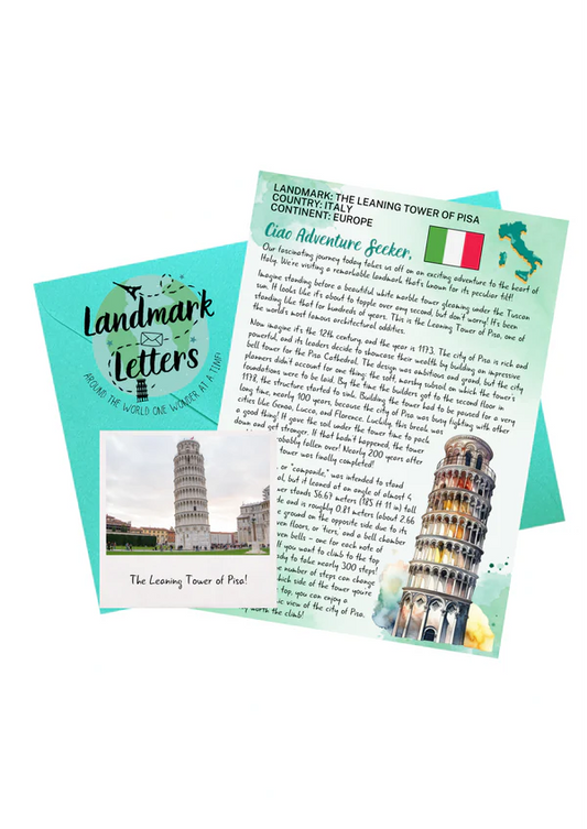 Leaning Tower of Pisa - Landmark Letters