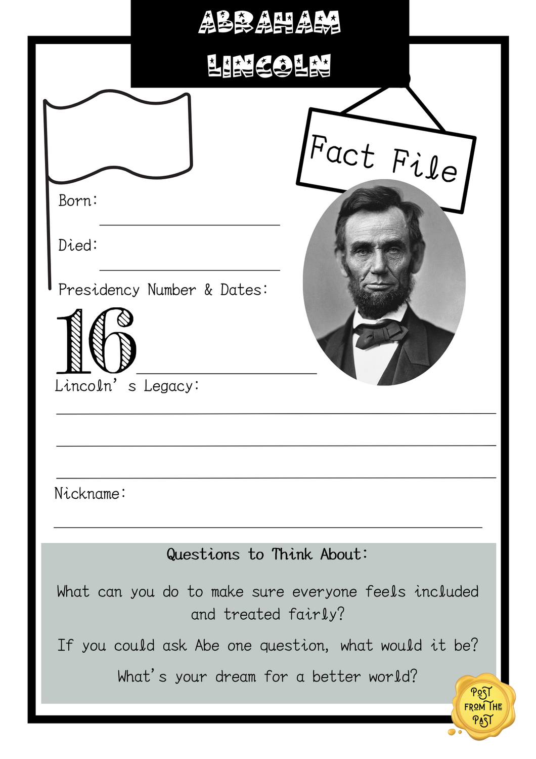 Abraham Lincoln Fact File