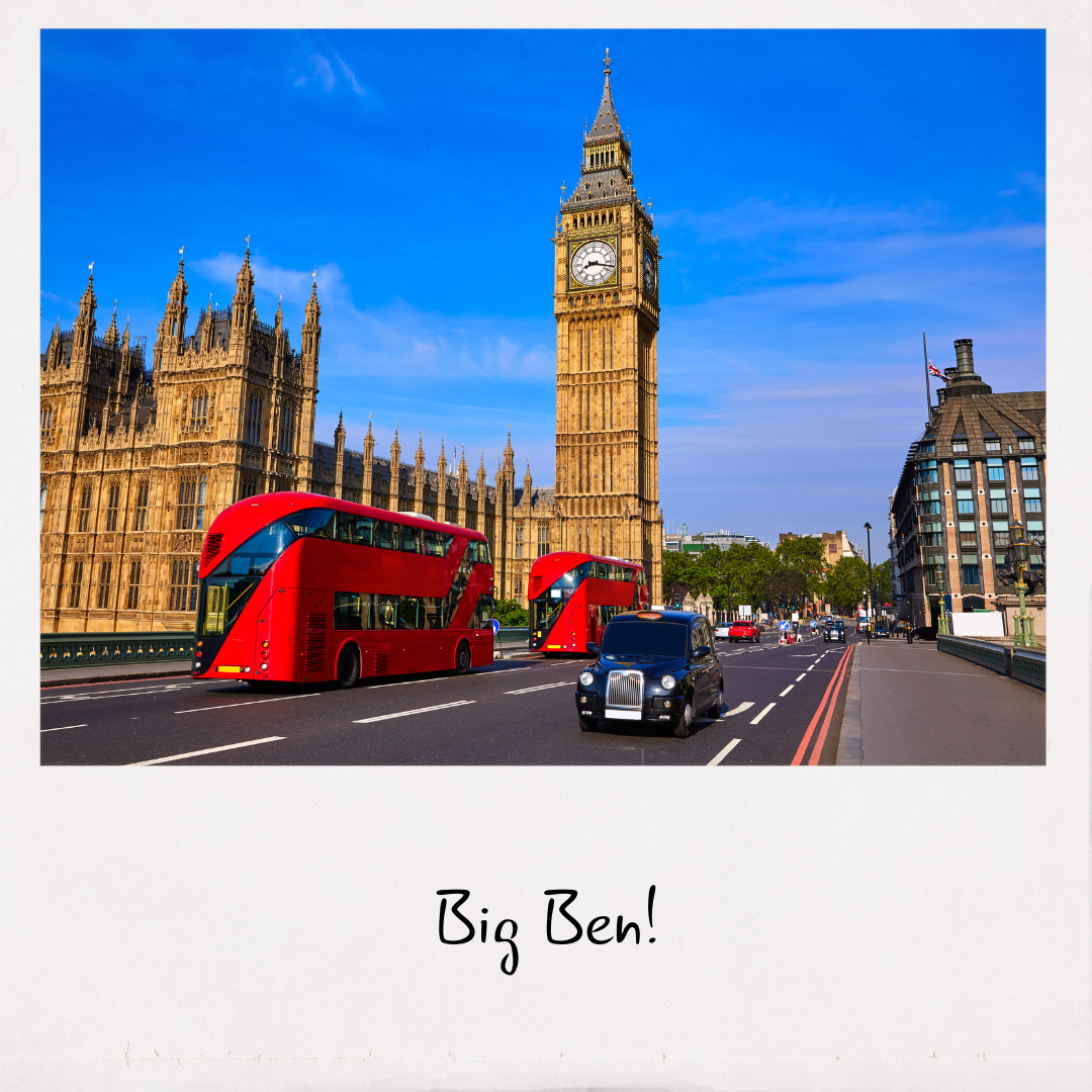 Big Ben - Landmark Letters
