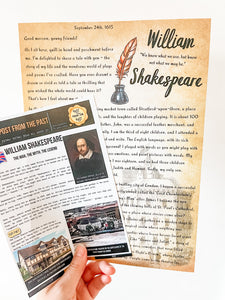 William Shakespeare Letter - Playwright