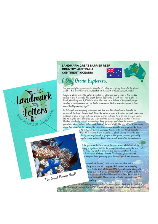 Great Barrier Reef - Landmark Letters