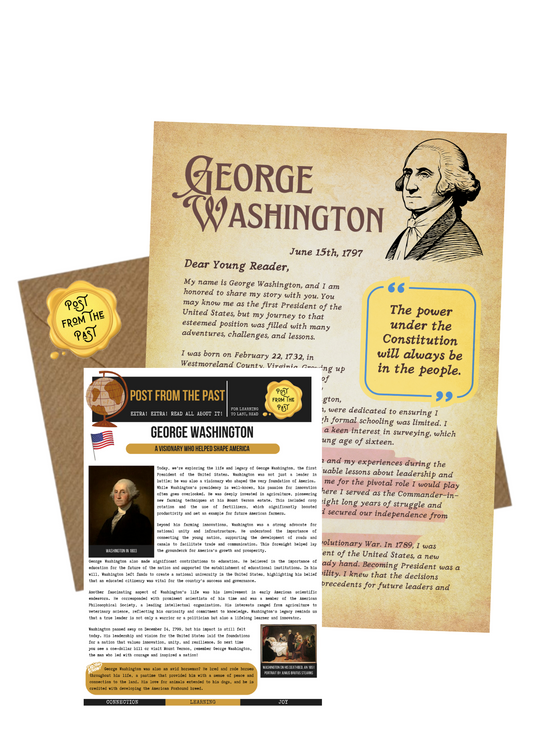 George Washington Letter - America's 1st President