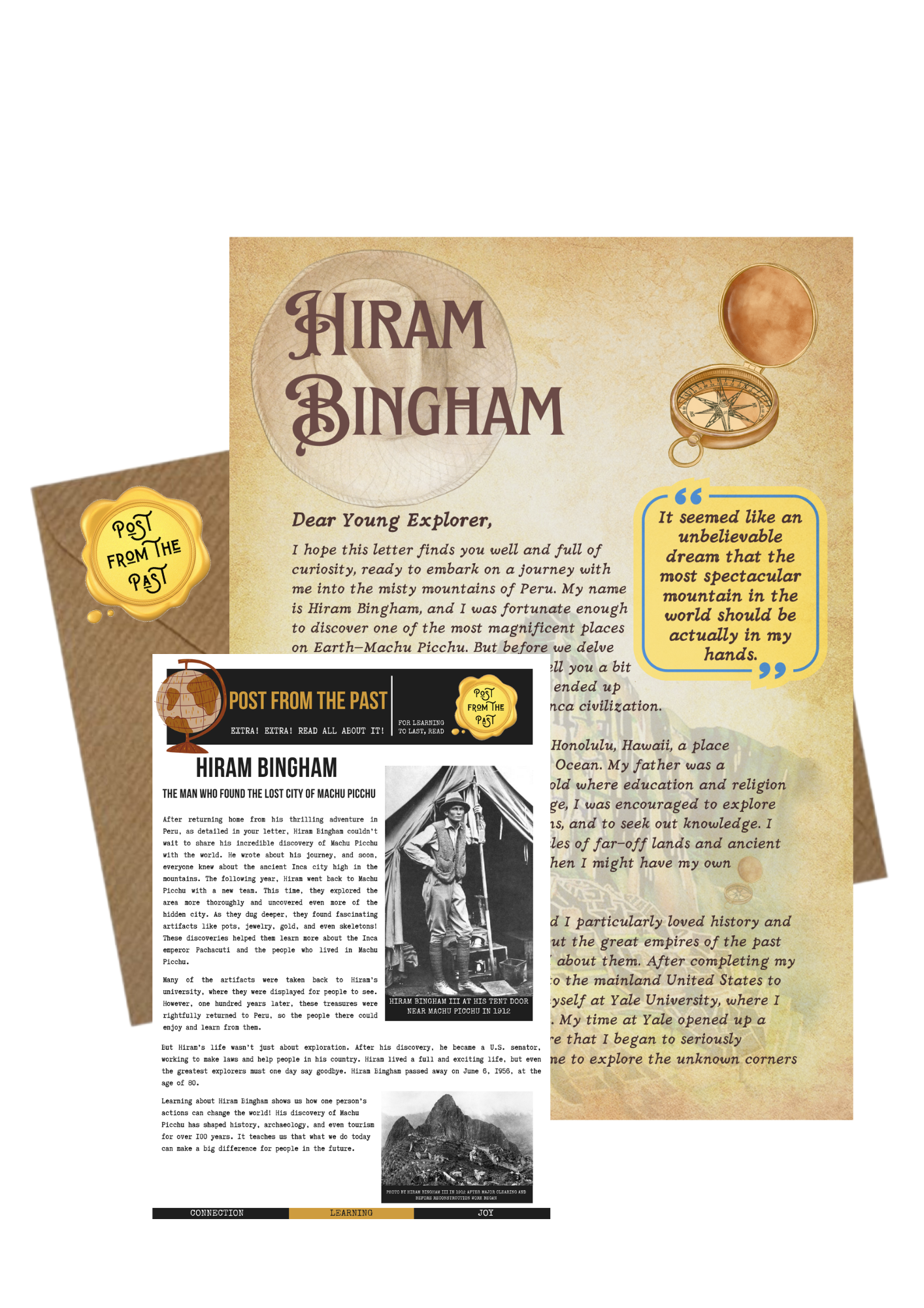 Hiram Bingham Letter - Explorer