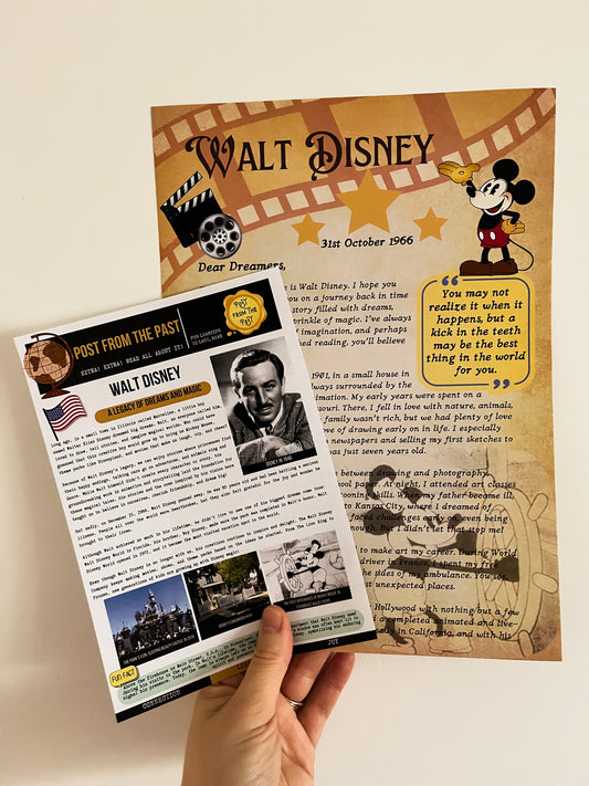 Walt Disney Letter - Entrepreneur