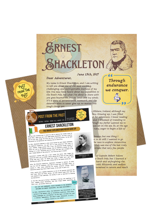 Ernest Shackleton Letter - Antarctic Explorer