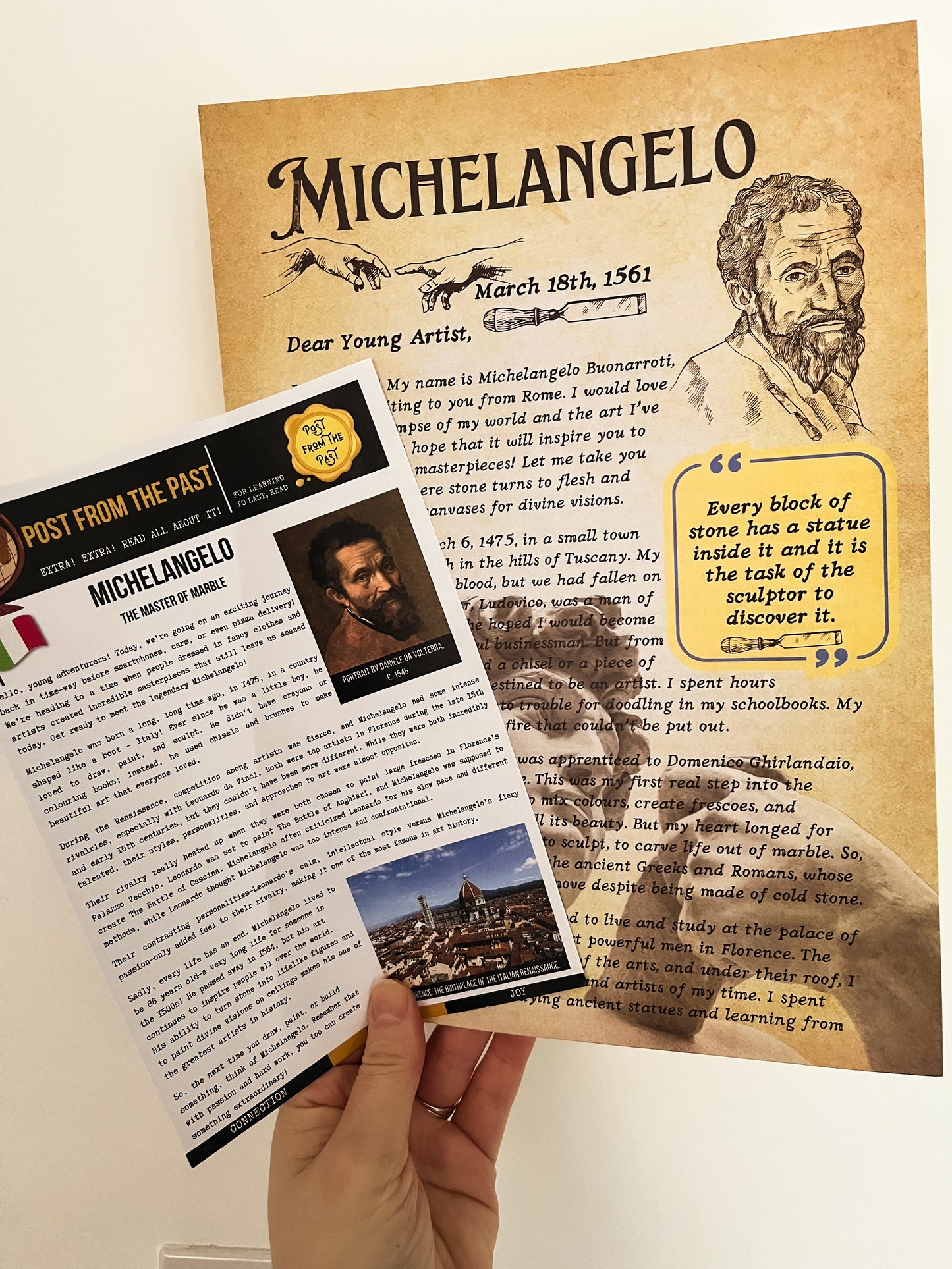 Michelangelo Letter - Artist