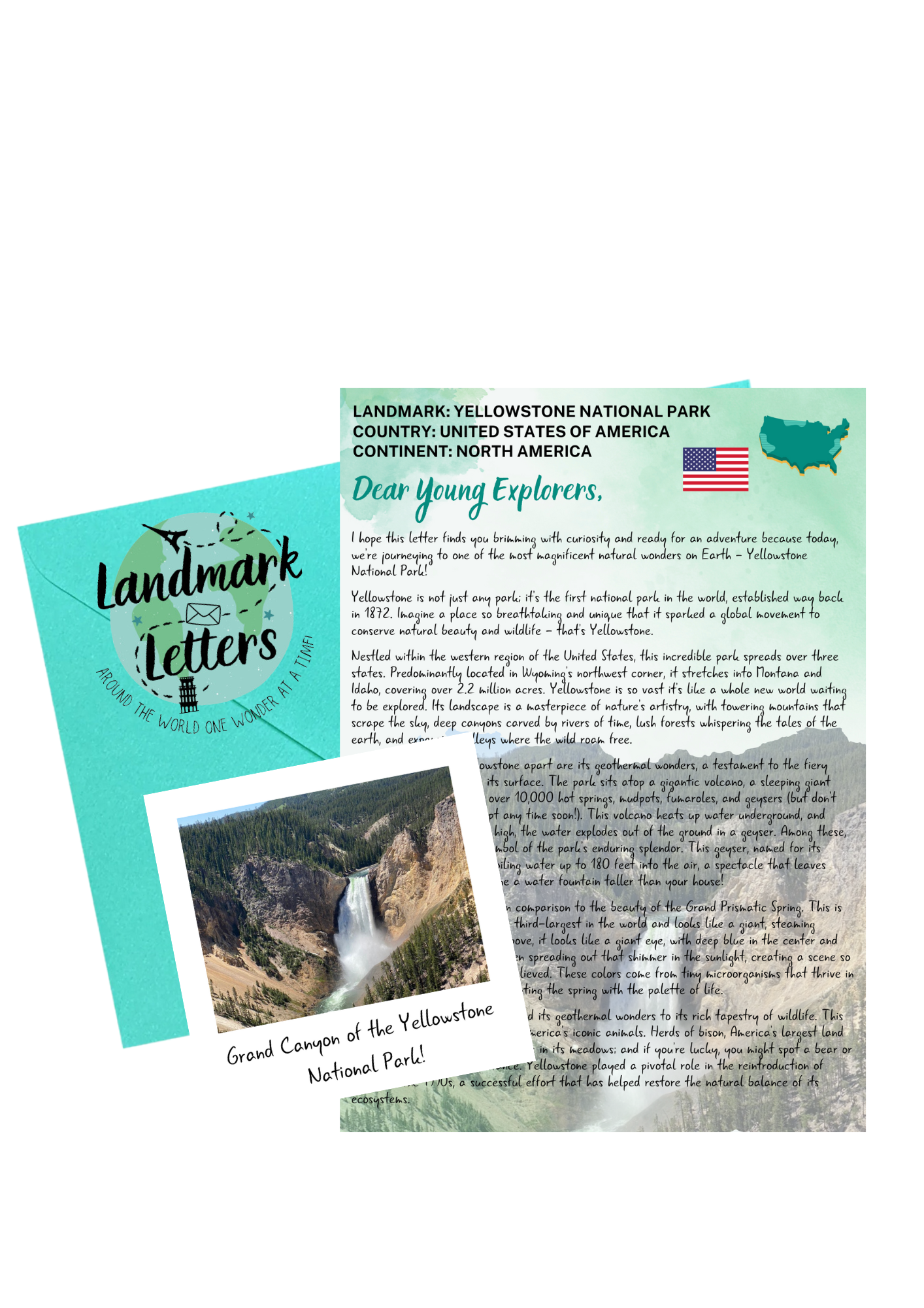 Yellowstone National Park - Landmark Letters (Hurry...LAST ONE remaining!)