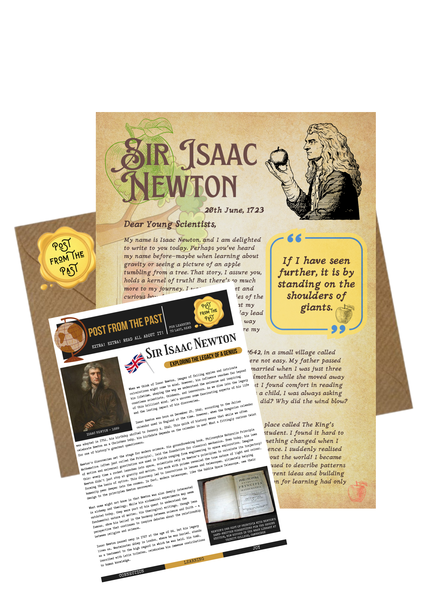 Sir Isaac Newton Letter - Scientist