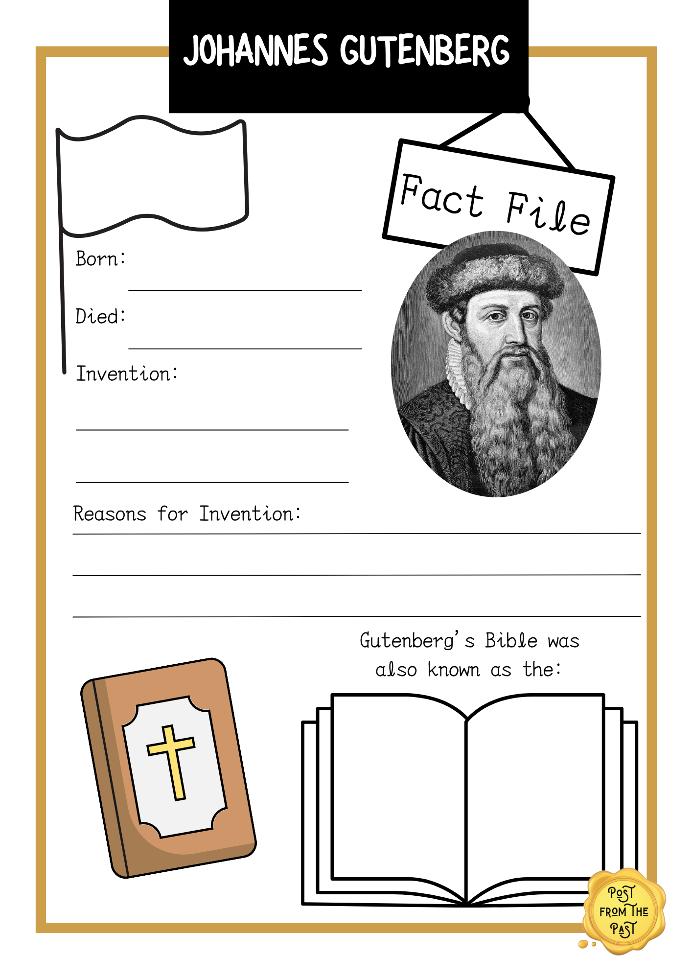 Johannes Gutenberg Fact File