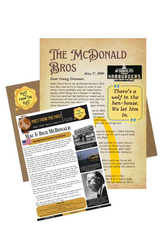 SUBSCRIBE HERE! Post From The Past - Includes Letter & Newspaper Article Plus Free Worldwide Shipping!!!