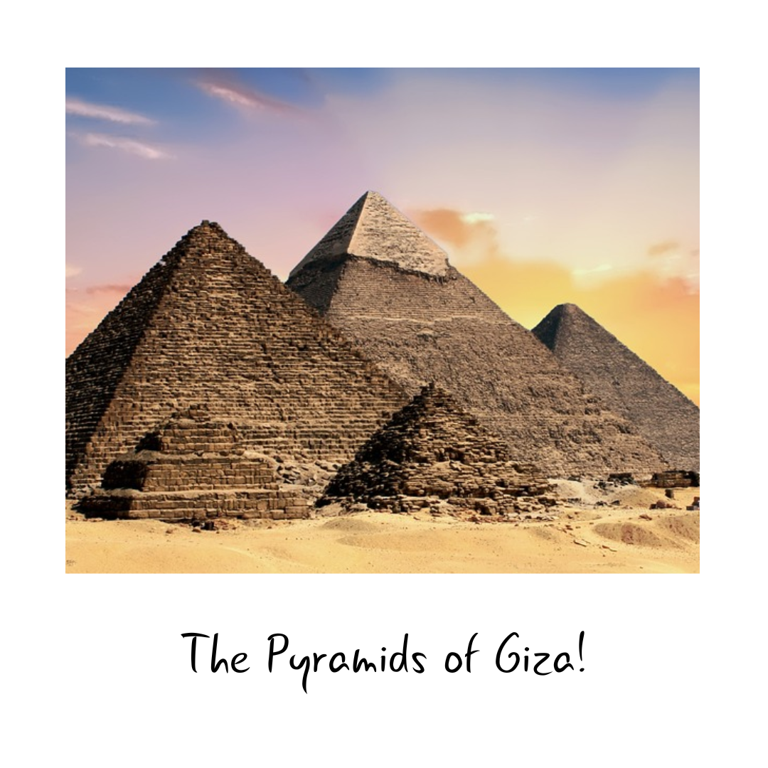 Pyramids of Giza- Landmark Letters