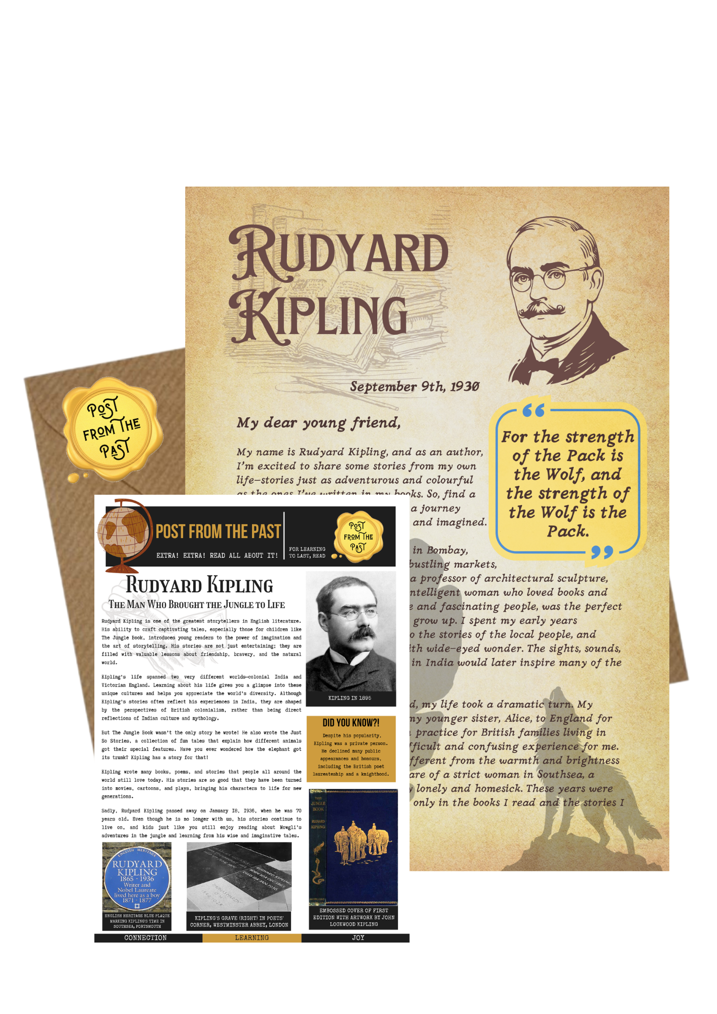 Rudyard Kipling Letter - Author