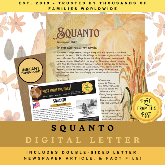 Squanto DIGITAL Letter -