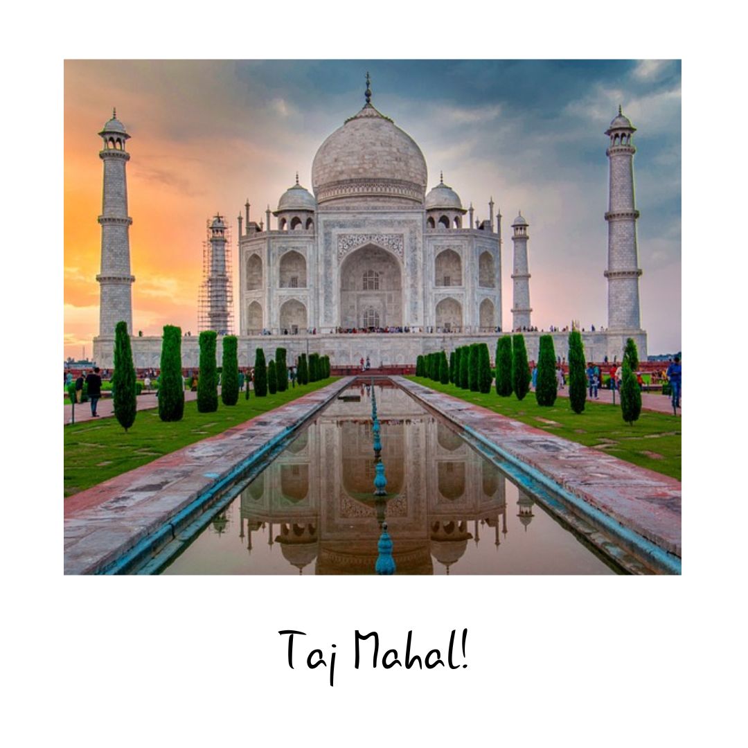 Taj Mahal - Landmark Letters