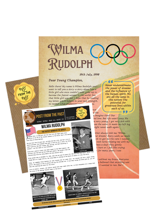 Wilma Rudolph Letter - Olympic Champion