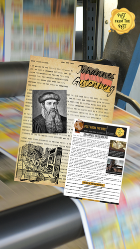 Johannes Gutenberg Letter - Inventor