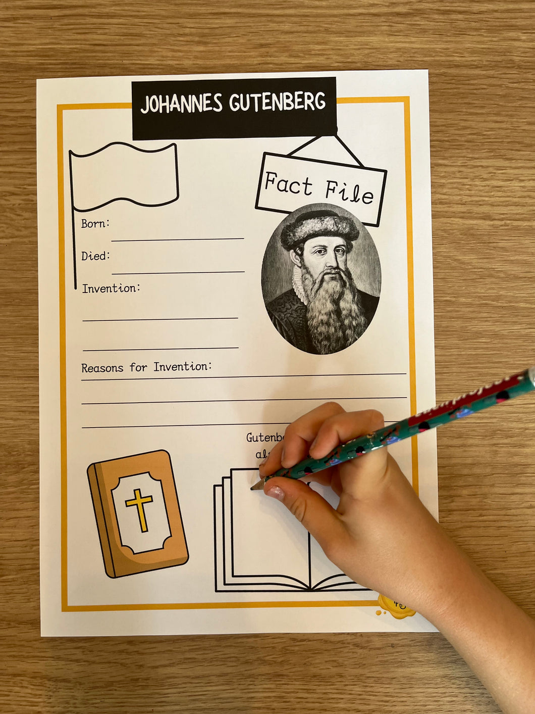 Johannes Gutenberg Fact File