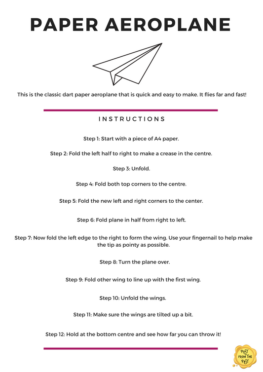 The Wright Bros/Amelia Earhart Paper Plane Activity