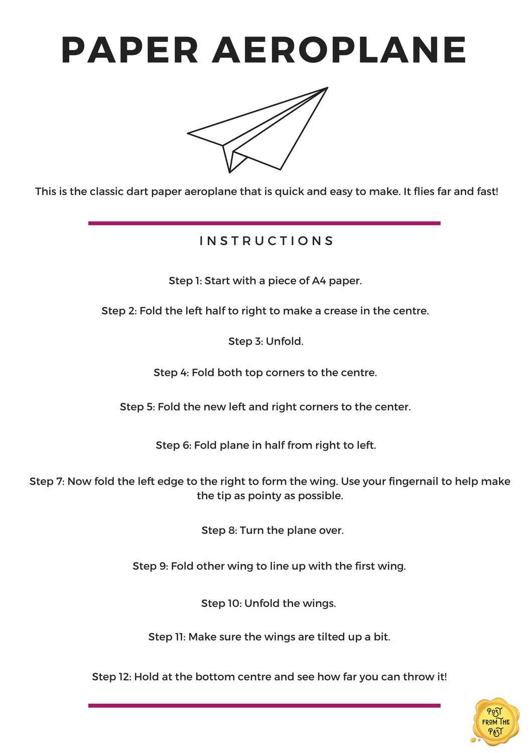 The Wright Bros/Amelia Earhart Paper Plane Activity