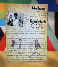 Load image into Gallery viewer, Wilma Rudolph Letter - Olympic Champion