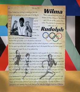 Wilma Rudolph Letter - Olympic Champion