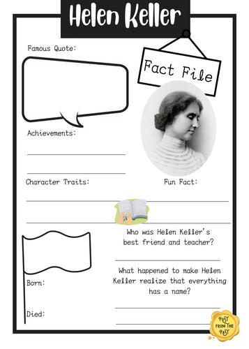 Helen Keller Fact File