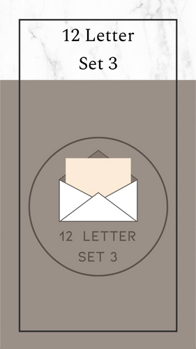 12 Letter Set 3