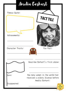 Amelia Earhart Fact File
