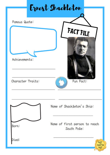 Ernest Shackleton Fact File