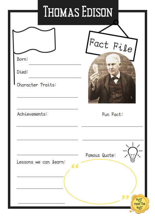 Thomas Edison Fact File