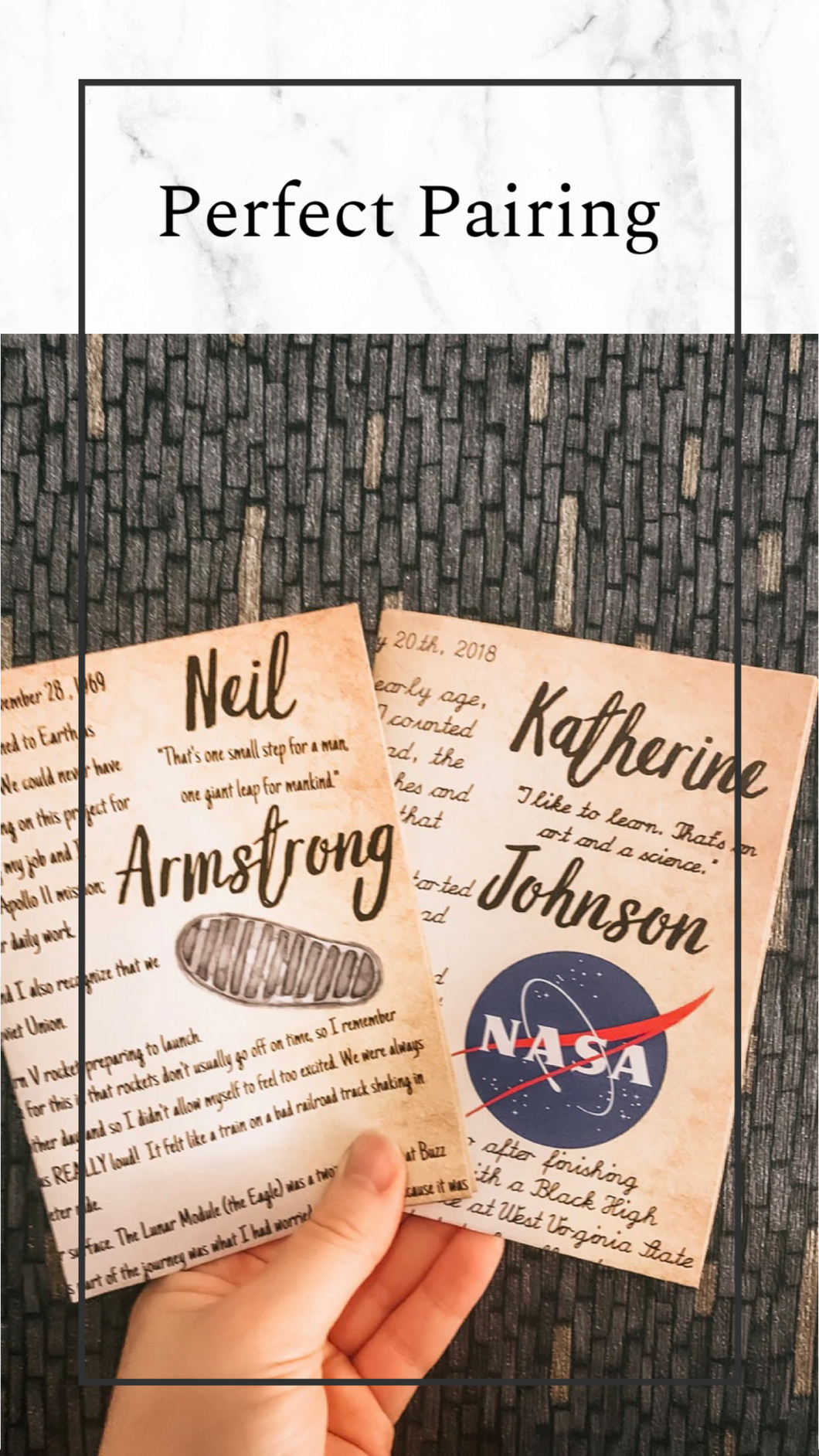 Perfect Pairing: Neil Armstrong & Katherine Johnson