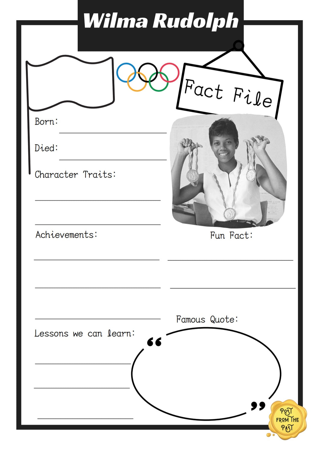 Wilma Rudolph Fact File