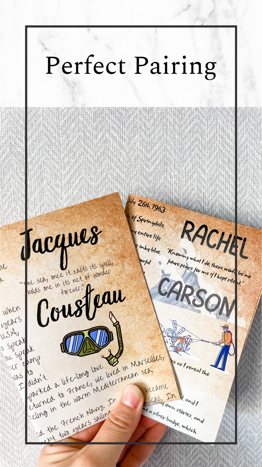 Perfect Pairing: Jacques Cousteau and Rachel Carson