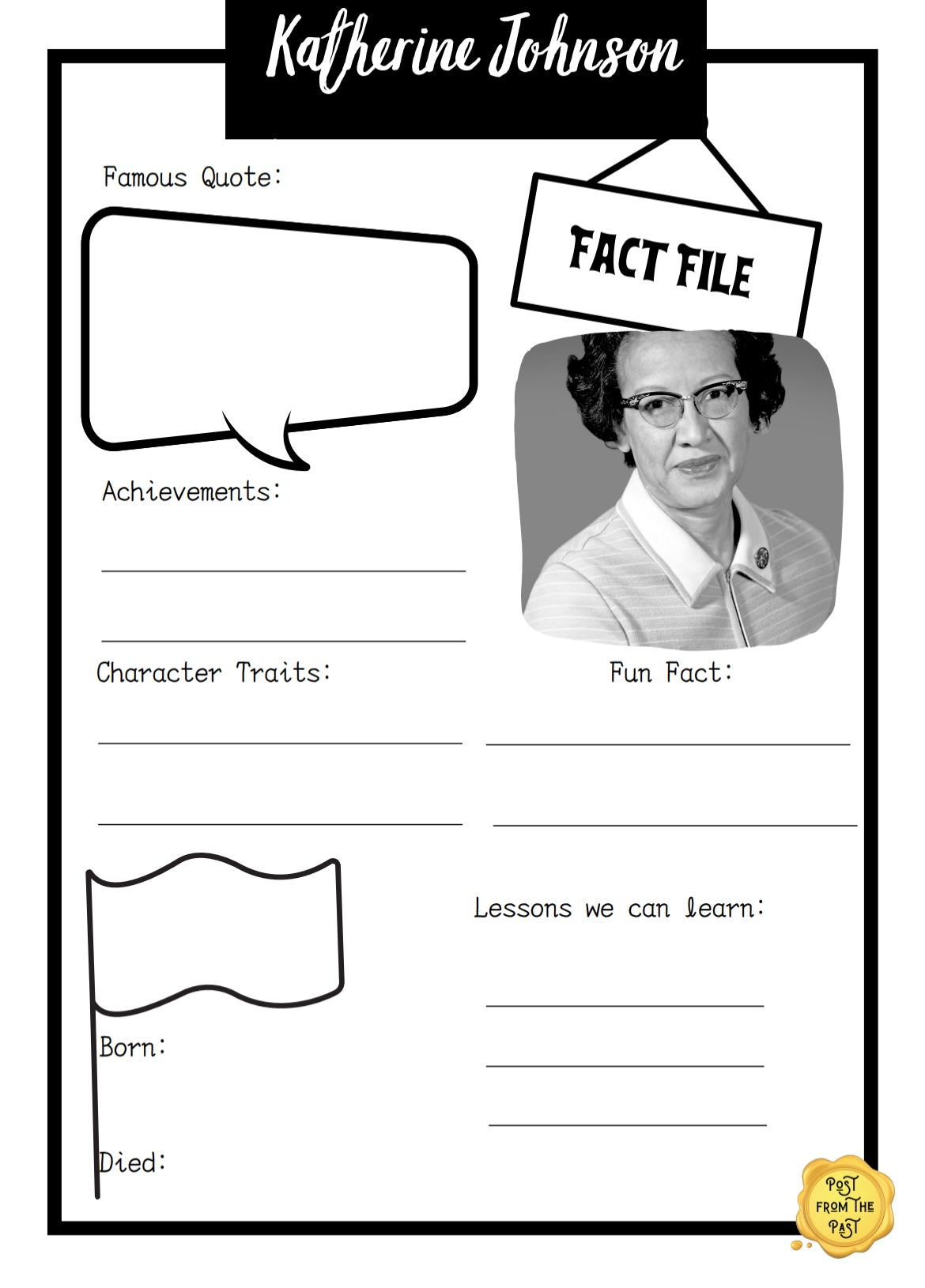 Katherine Johnson Fact File